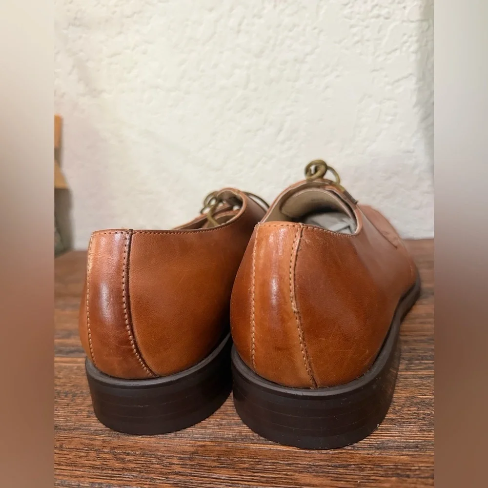 Fratelli Select brown oxford leather lace-up dress shoes size 10 NEW
